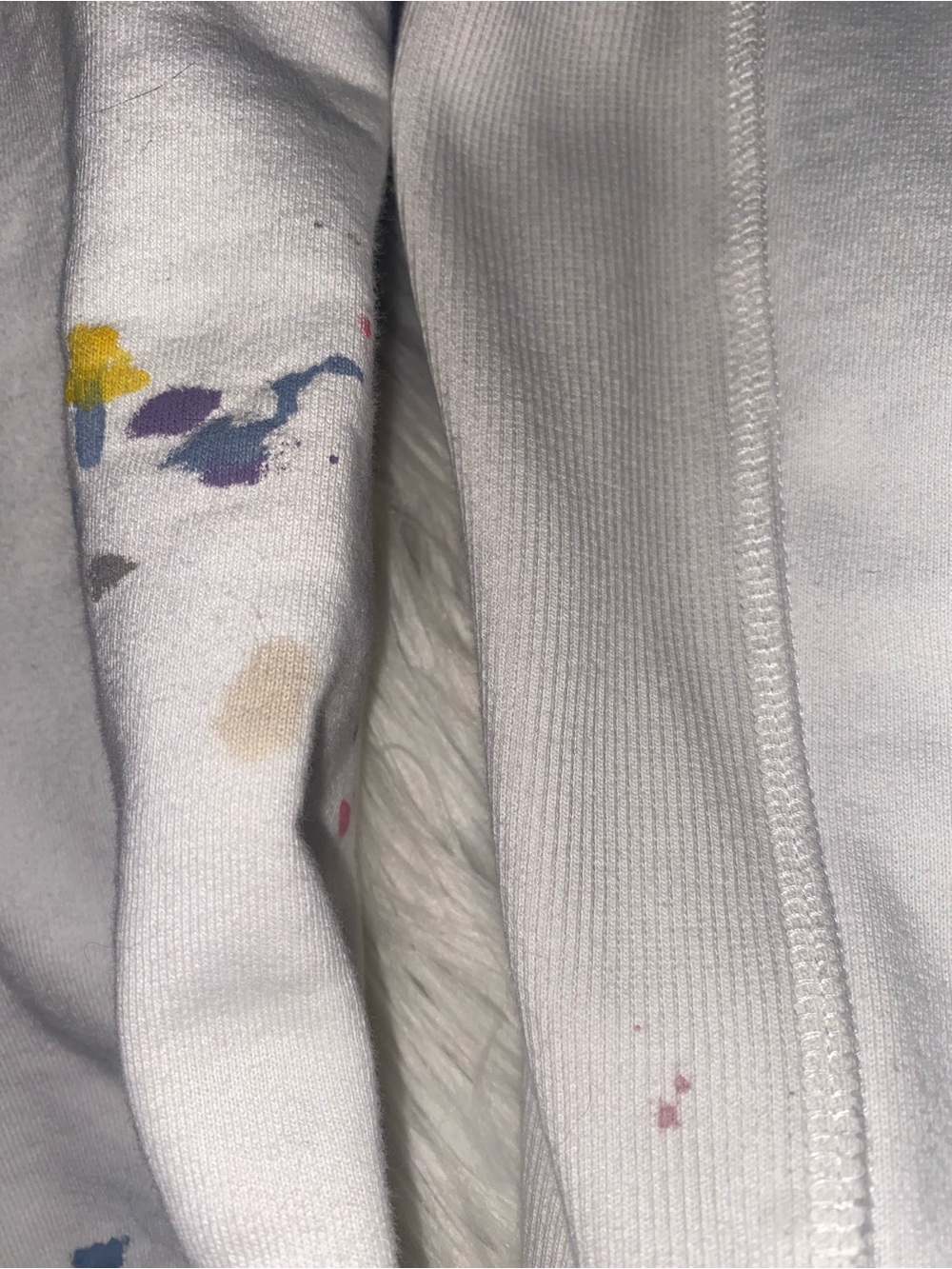 Dior White Paint-Splatter Logo Sweatshirt- Medium - Picture 12 of 12